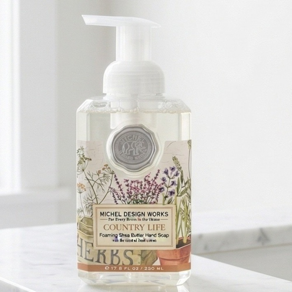 Michel Design Works Country Life Foaming Shea Butter Hand Soap 17.8oz NEW